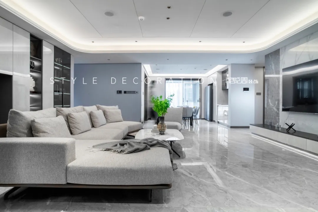 昆明融創(chuàng)文旅城花雨灣150㎡極簡風黑白灰